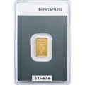 złota sztabka 2g Heraus, Argor Heraus 999,9 LBMA