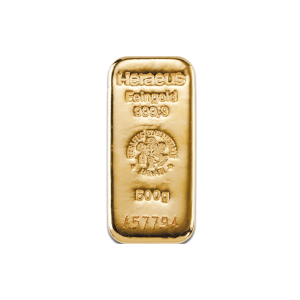 gold-bar-au9999-heraeus-500g-cast-bar, sztabka złota 500g LBMA