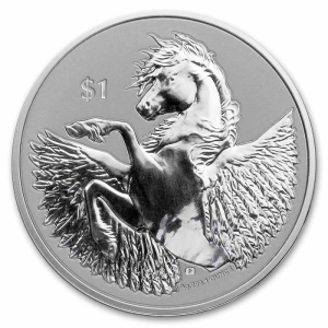 Pegasus - Reverse Cameo moneta 1 uncja srebra