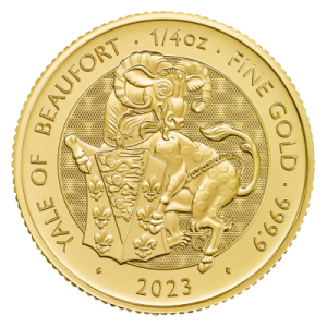 Bestie Tudorów- Yale of Beaufort 2023 r. moneta 1/4 uncji złota 