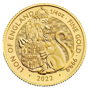 Bestie Tudorów- The Royal Tudor Beasts -Lion of England 2022 r. 1/4 uncji złota