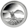 Prehistoric Life ARCHAEOPTERYX 1oz srebra Kongo. Moneta do kolekcji