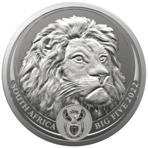 Wielka Piątka - Lew 2022  moneta 1 uncja srebra  BIG FIVE