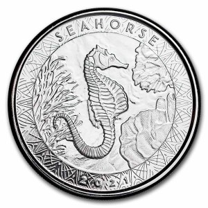 Konik Morski SEAHORSE moneta 1 uncja srebra 2021