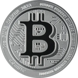 Bitcoin moneta srebrna 1oz 