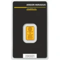 2g sztabka zlota 999,9 Argor Heraus LBMA