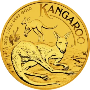 Australijski Kangur moneta 1/4 uncji złota