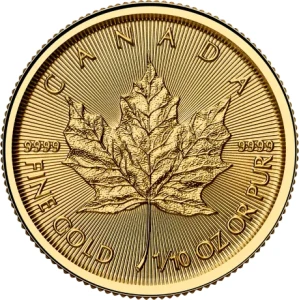 1/10 oz maple leaf kanadyjski liść klonu