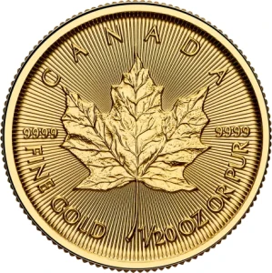 1/20 oz maple leaf gold
