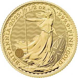 Britannia moneta 1/2 uncji złota