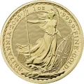 moneta zlota Britannia z królem Karolem, 1 uncja złota 999,9