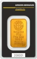 20g złota sztabka z zabezpieczeniem Kinebar w próbie 999,9. Produkt akredytowany