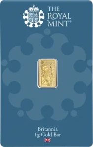 1 g sztabka złota BRITANNIA