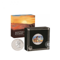 dziki kon brumby Perth Mint 1oz kolorowa