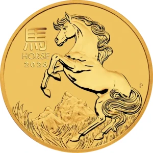 Rok Konia z Lunar Series III- Year of Horse- 1/2 uncja złota moneta 2026 (15 dni)