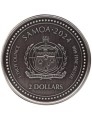 Seahorse 2024 1 oz srebra Ag .999 Samoa Proof-Like – rewers z konikiem morskim