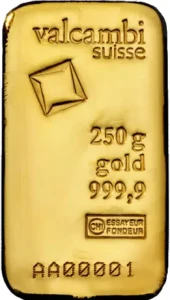 250g sztabka złota