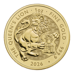 Bestie Tudorów- The Royal Tudor Beasts - Queen's Lion 2026 moneta 1 uncja złota