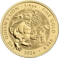 Moneta inwestycyjna 1/4 oz złota Queen’s Lion 2026 – The Royal Mint