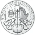 Srebrna moneta Wiedeńscy Filharmonicy 1oz – srebro inwestycyjne, Mennica Austriacka