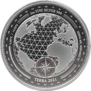 Tokelau Terra moneta srebrna 2021 1oz 