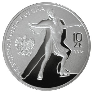 moneta 10 zł NBP XX Zimowe Igrzyka Olimpijskie TURYN 2006, 14,14g srebra