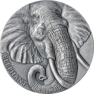 Expressions of Wildlife – Elephant - słoń - 2oz moneta srebrna 2023