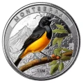 EC8 Montserrat Oriole Bird – kolorowana moneta srebrna 1 oz 2023
