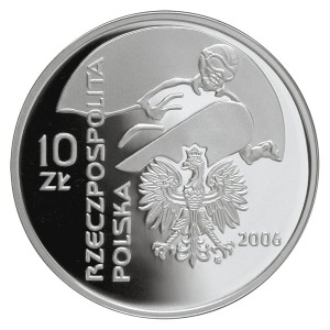 moneta 10 zł NBP XX Zimowe Igrzyka Olimpijskie TURYN 2006, 14,14g srebra