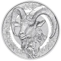 Srebrna moneta astrologiczna In The Stars Koziorożec 20 Euro Opis zdjęcia: Detal monety srebrnej przedstawiającej Koziorożca z różowym kwarcem, eleganckie wykończenie i wysokiej jakości mennicze rzemiosło.