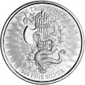 Pluribus Unum Liberty Sword and Snake 1 uncja srebra 31,1 g rewers detal miecz i wąż