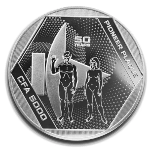 50th Pioneer Plaque 2022  moneta 1 uncja srebra