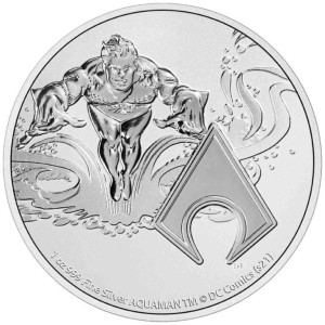 DC Comics Aquaman moneta 1 uncja srebra 2022