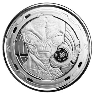 Ghana: Alien 2022 moneta 1 uncja srebra