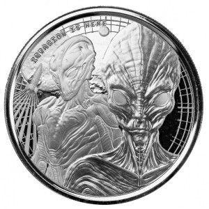 Ghana: Alien 2023  moneta 1 uncja srebra
