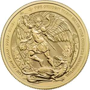 1 oz The Angel 2026 złota moneta inwestycyjna z archaniołem Michałem wybita przez The Royal Mint