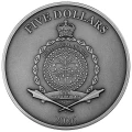 Dragonfly_Kolorowa srebrna moneta Ważka z kryształem i złoceniem Niue 5 dolarów