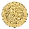 Złota moneta Tudor Beasts Royal Dragon 2026 1/4 uncji złota Au .9999 z serii The Royal Tudor Beasts