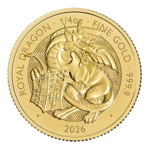Bestie Tudorów- The Royal Tudor Beasts -Royal Dragon 2026 moneta 1/4 uncji złota