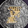 Queen's Gambit – moneta z serii Chess Battle z pozłacaną szachownicą