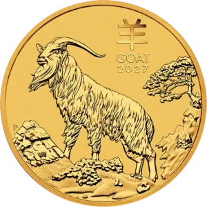 Rok Kozy z Lunar Series III- Year of Goat- 1 uncja złota moneta 2027