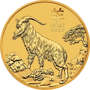 Rok Kozy z Lunar Series III- Year of Goat- 1/4 uncja złota moneta 2027
