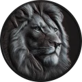 BlackandWhite-Lion moneta kolekcjonerska srebrna