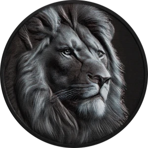 BlackandWhite-Lion moneta kolekcjonerska srebrna