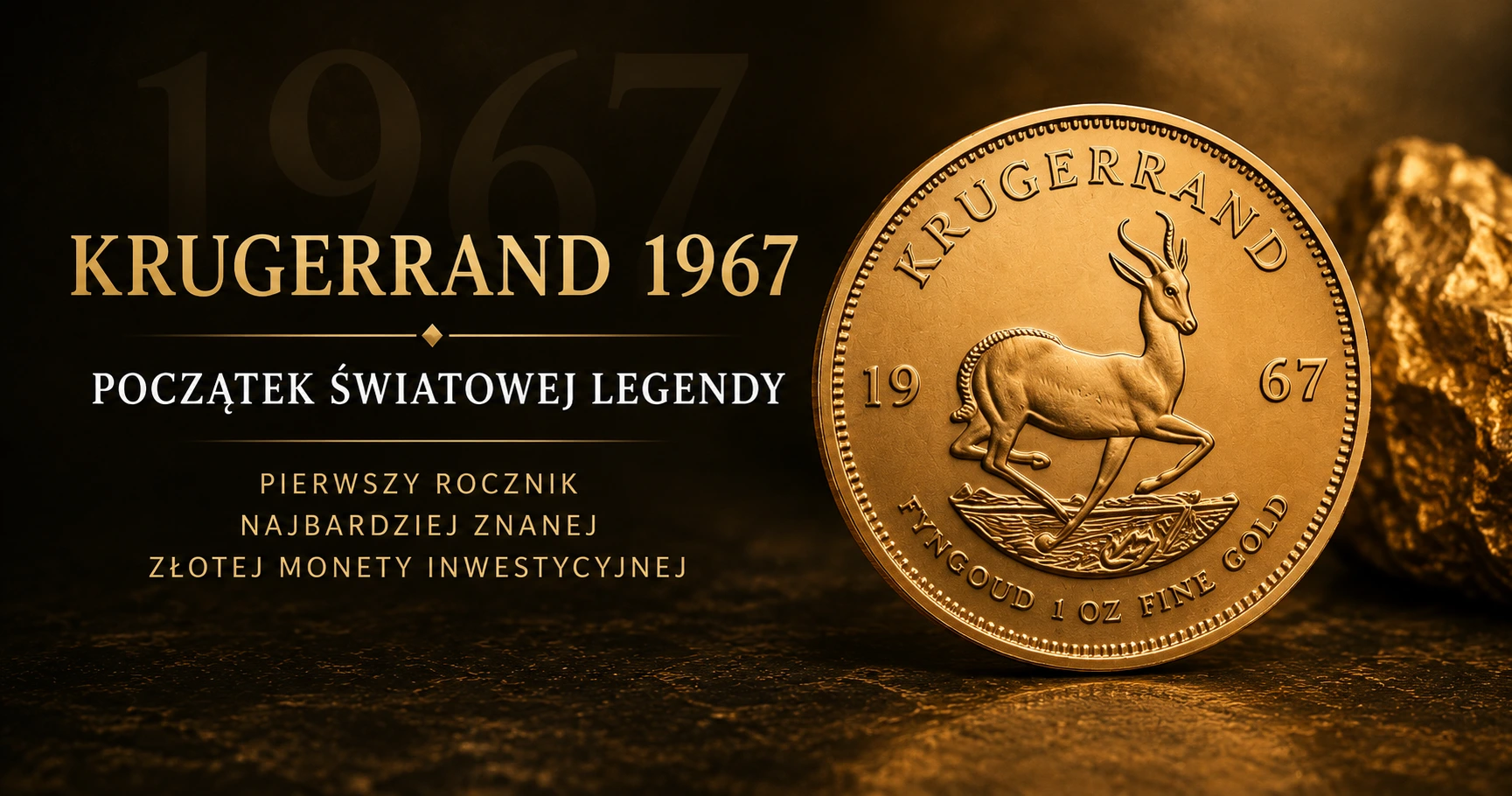 Krugerrand 1967 – dlaczego pierwszy rocznik jest tak poszukiwany?