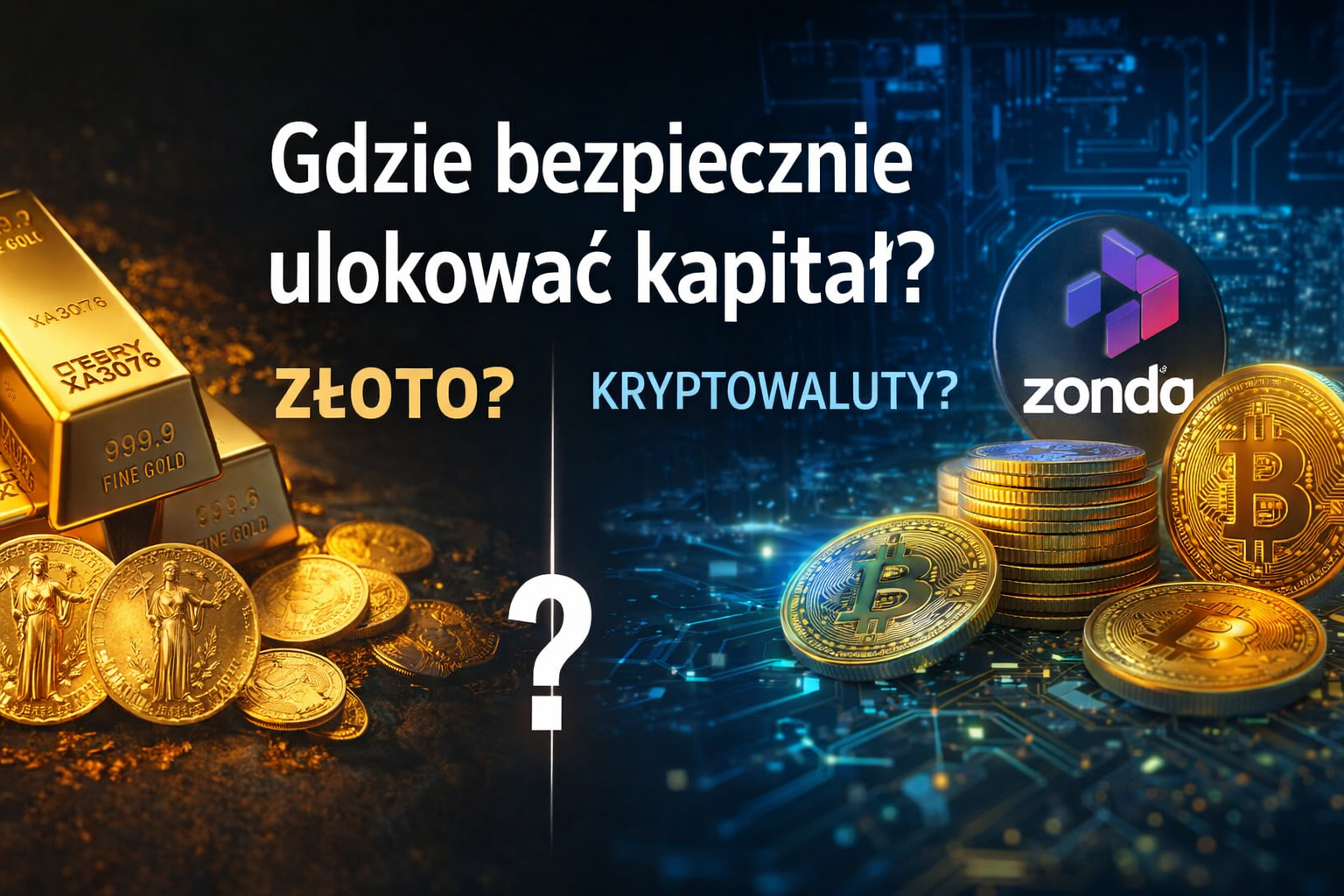 Złoto inwestycyjne czy kryptowaluty – gdzie bezpiecznie ulokować kapitał?
